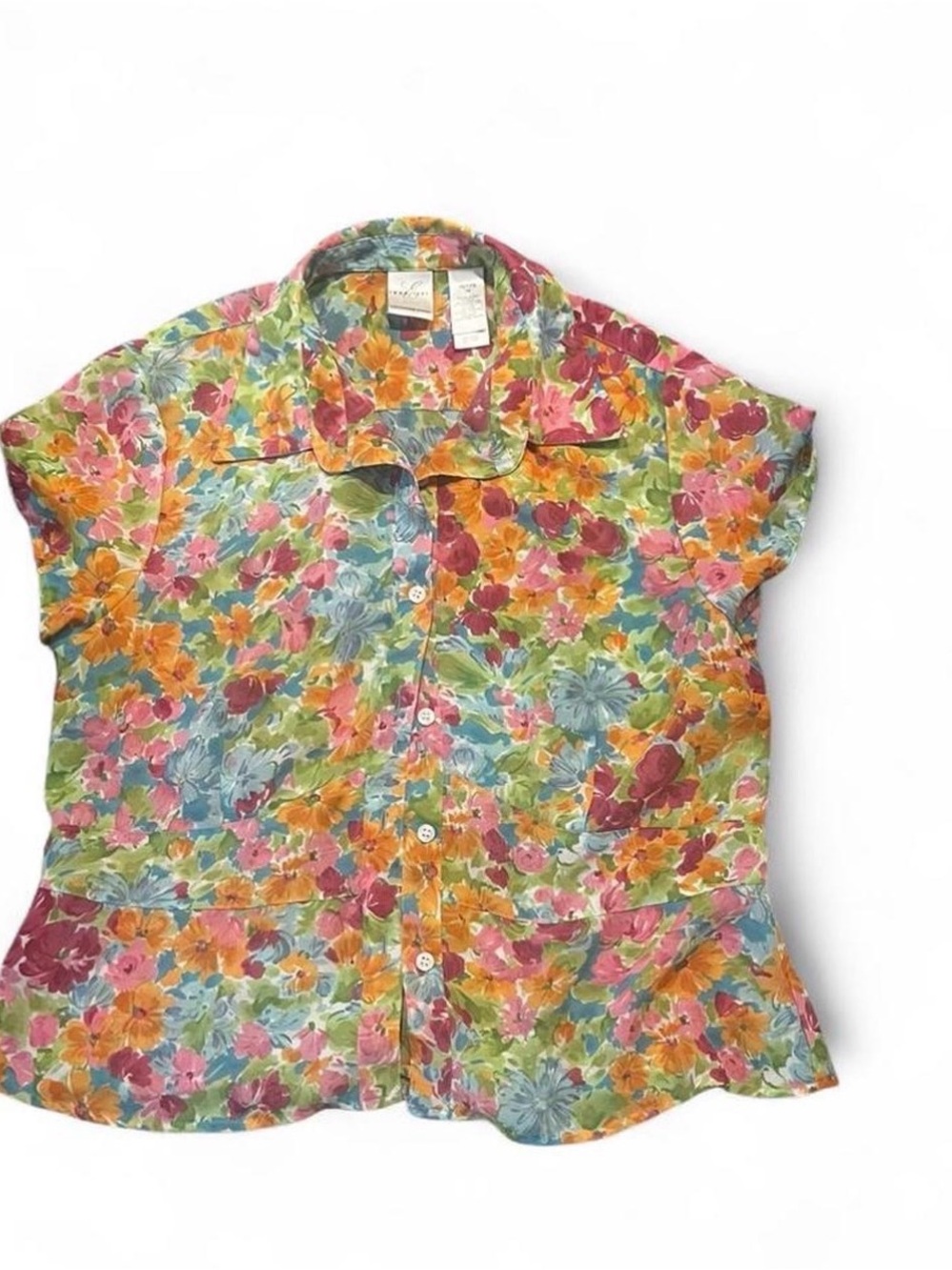 Emma James Multicolor Floral Button-Up Blouse